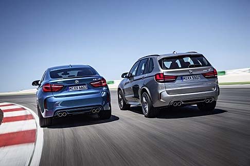 BMW - Le differenze tra le BMW X5 M e la BMW X6 M si notano nel profilo.
