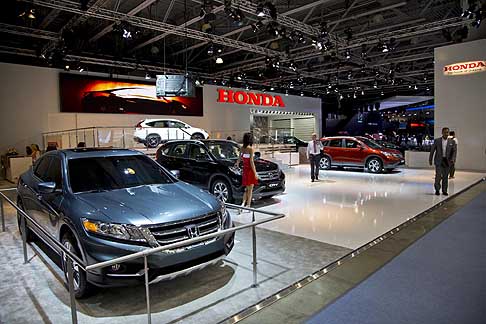 Honda - Padiglione Honda Moscow Motor Show 2012 esposti tutti i modelli Honda venduti in Russia