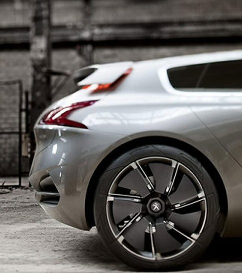 Peugeot - Peugeot HX1 Concept  equipaggiata con cerchi dotati di 7 flap mobili