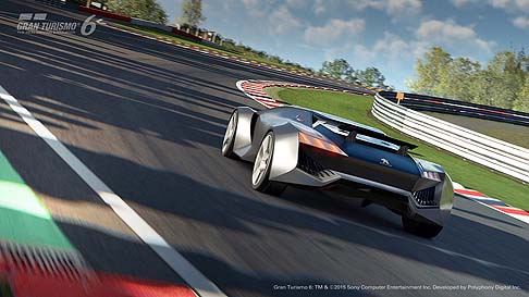 Peugeot - I designer di Peugeot e gli ingegneri Peugeot Sport hanno creato un incredibile supercar, che offre i principi fondamentali di una vettura di endurance ultraprestazionale, esaltati dalle immagini ad alta definizione di Gran Turismo 6.
