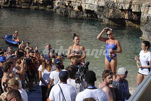 Red Bull Cliff Diving World Series 2017 - Premiazione donne al Red Bull Cliff Diving World Series 2017 a Polignano a Mare - Italy