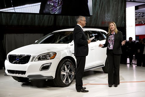 Volvo - Press Day al NAIAS di Detroit con Stefan Jacoby che presenta la Volvo XC60 Plug-in Ibrida Concept 