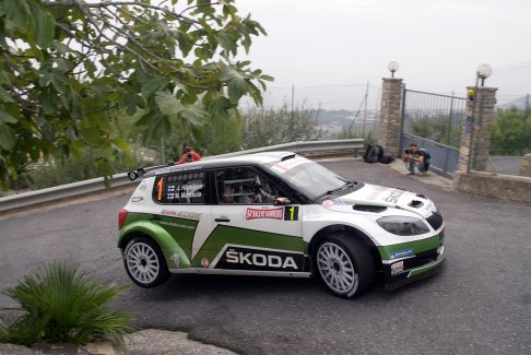 Skoda racing - Rally IRC Sanremo 2012 con il driver Juho Hanninen su Skoda racing