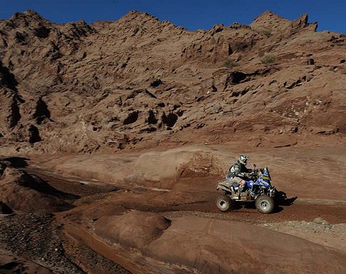Yamaha - Dakar 2011 quadriciclo nelle terre dell'Argentina
