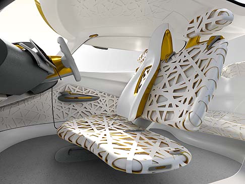 Renault - La plancia di bordo ha la forma di un tablet integrato che permette di accedere alle varie funzionalit del Flying Companion.