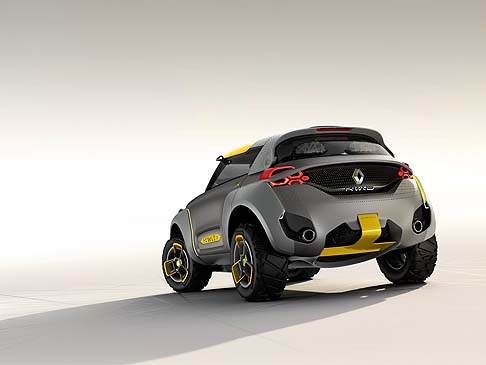 Renault - KWID CONCEPT  alimentato da un motore turbo a benzina 1,2 litri di ultima generazione, abbinato ad un cambio a doppia frizione EDC. 