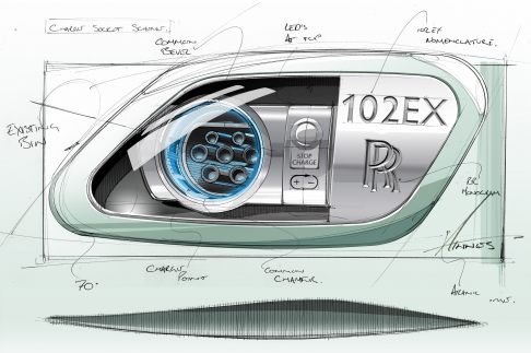 Rolls-Royce  - Rolls-Royce 102EX discegno attacco elettrico