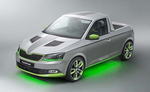 Skoda - Sviluppata dagli studenti della Skoda Academy, scuola superiore e di perfezionamento nelle materie legate alla produzione automobilistica fondata da Skoda, la Skoda FUNstar  una concept innovativa realizzata a partire dal modello Fabia. 