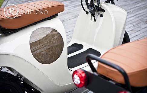 Van.Eko  - Lo scooter Be.e nasce inoltre dalla collaborazione con la Inholland University of Applied Sciences e la societ NPSP composites.