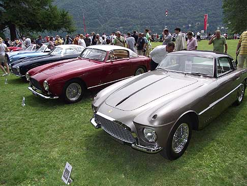 Ferrari - Concorso di Eleganza Villa dEste 2012 - Ferrari 250 Europa Coup e Ferrari del 1954, dietro la Ferrari 250 GT Europa Pinin Farina rossa del 1955