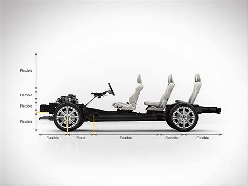 Volvo - La nuova XC90  equipaggiata con sedili dal profilo innovativo che lasciano pi spazio ai passeggeri seduti nella seconda e terza fila di sedili.