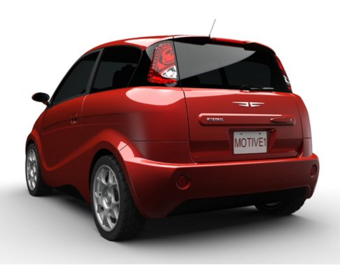 motivekestrel_posteriore - La city car Motive Industries Kestrel utilizza fibre vegetali