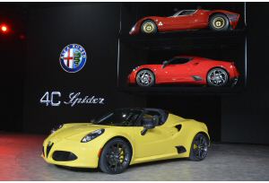 Alfa Romeo 4C Spider, a Detroit la versione per gli States