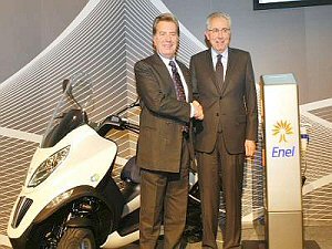 Enel e Piaggio: il futuro � elettrico