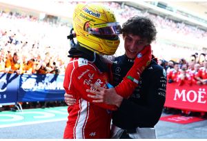 A Barcellona il sogno diventa realt�, trionfo di Hamilton con la Rossa