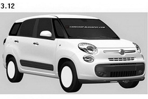 Fiat 500XL, prime immagini dei brevetti
