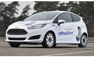 Ford Fiesta eWheelDrive, concept car con i motori nelle ruote