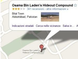Gli ultimi momenti di vita di Bin Laden su Google Maps