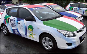 La Hyundai sfila per i Mondiali di Calcio 2010
