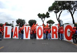 Fiom in piazza a Roma, lavoratori dell�automobile in lotta per i loro diritti