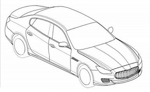 Maserati Quattroporte 2013: i bozzetti ufficiali