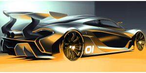 McLaren P1 GTR design concept, guest star a Pebble Beach