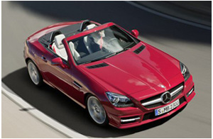 Michael Schumacher testimonial della nuova Mercedes-Benz SLK 350