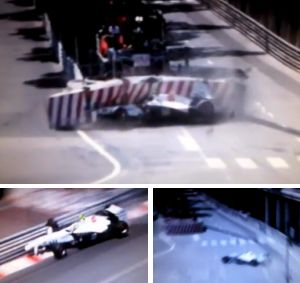 GP Montecarlo: dopo Rosberg, bruttissimo incidente per la Sauber di Perez