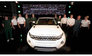 Range Rover Evoque,  partita la produzione