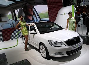 Skoda Octavia Green E Line, lelettrica a Parigi