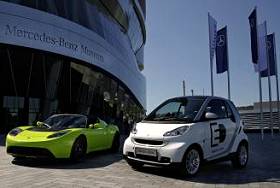 La Mercedes acquisisce il 10% di Tesla