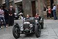 Bugatti T 35-T del 1926 driver francese Schreiber e co-driver tedesco Ostmann arrivo a Siena alle Mille Miglia 2013