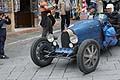 Bugatti T 37 del 1926 pilota Giacomello e navigatore Gennaro arrivo a Siena alle Mille Miglia 2013