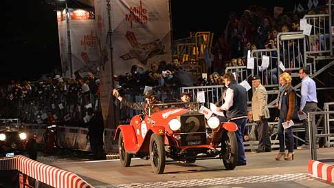 Mille Miglia continua la corsa - OM 665 Sport Superba 2000 con i pluri campioni MOZZI Giordano e BIACCA Stefania per le Mille Miglia 2015