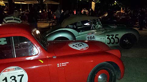 Frecci Rossa 2015 - Parma: Fiat 1100 508 CS Coup MM e la vettura storica Healey 2400 Westland alle Mille Miglia 2015