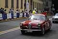 Alfa Romeo Giulietta Sprint Bertone anno 1956 con il duo tedesco Kurth BOCK e Diethild BOCK alla Mille Miglia 2021, passaggio da Reggio Emilia con il numero di gara 371