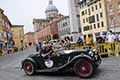 Aston Martin 2 Litre Speed Model del 1937 con il driver Ivo NOTEBOOM (NL) e codriver Ton BLANKVOORT (NL) alle 1000 Miglia 2021, che sfila a Reggio Emilia con il numero 91