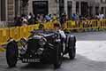 Aston Martin Le Mans del 1933 con il driver Giorgio BECCHETTI e codriver Marco BECCHETTI alle Mille Miglia 2021, passaggio di Reggio Emilia. In gara con il numero 70