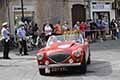 Austin Hearley 100-4 BN1 del 1953 con il duo britannico William BALFOUR e Daniel BALFOUR alle Mille Miglia 2021, paserella a Reggio Emilia, in gara con il numero di corsa 223