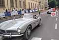 BMW 507 del 1957 equipaggio Claude PONCELET (B) e Martine HENRICOT (B) alle Mille Miglia 2021, slilata a Reggio Emilia con il numero di gara 402