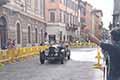 Bugatti T40 del 1929 con il pilota Andrea FERRARI e navigatore Angelica CESARINI alle Mille Miglia 2021, sfilata a Reggio Emilia con il numero di gara 50