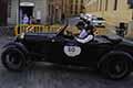 Bugatti T40 del 1929 pilota Andrea FERRARI e navigatore Angelica CESARINI alle Mille Miglia 2021, passaggio di Reggio Emilia in gara con il numero 50
