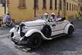 Chrysler 72 De Luxe Roadster del 1928 con il pilota Gianni ACCIAI e il navigatore Susanna PERUZZI alle Mille Miglia 2021, passaggio a Reggio Emilia, che gareggia con il numero 34