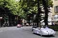 Citroen DS 19 Berline del 1957 con il duo tedesco Juergen ABRAMS e Thomas GANTER alla Mille Miglia 2021, sfilata in Corso Garibaldi a Reggio Emilia con il numero di gara 408