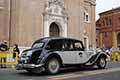 Citroen Traction Avant 11B anno 1952 con il pilota Alejandro MARKOSIAN MUNOZ (MEX) e navigatore Francisco MARTINEZ CUESTA (E) alle Mille Miglia 2021, sfila a Reggio Emilia con numero di gara 199