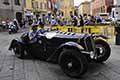 Delahaye 135 CS del 1936 duo norvegese Alex VON MOZER e Johan LONT alle Mille Miglia 2021, passaggio da Reggio Emilia con il numero di gara 87