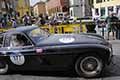 Ferrari 340 America Berlinetta Vignale del 1951 con Marc ROLLINGER (L) e Leon BROBSOM (L) alle Mille Miglia 2021, paserella a Reggio Emilia, in gara con il numero 177