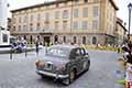 Fiat 1100/103 Berlina del 1954 con il pilota Alberto CAMOSSI e navigatore Adriano BAGNI alle 1000Miglia 2021, che sfila a Reggio Emilia con il numero di corsa 257