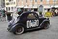 Fiat 500 B Topolino del 1948 con il driver Roy BOLKS (NL) e codriver Peter JAN SMIT (NL) alle Mille Miglia 2021, passaggio in Via Emilia a Reggio Emilia con il numero di gara 135