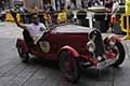 Fiat 508 S Balilla Sport Mille Miglia del 1935 con il pilota Ivan GOROKH e copilota Boris KOSTYRKO che salutano il caloro pubblico delle Mille Miglia 2021, passaggio da Reggio Emilia in gara con il numero 83